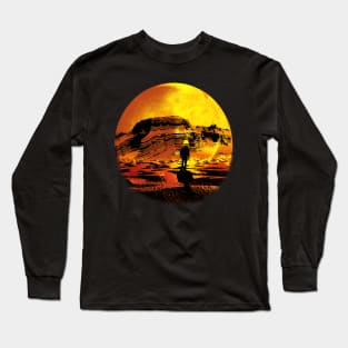 Mars Planet Astronaut Long Sleeve T-Shirt